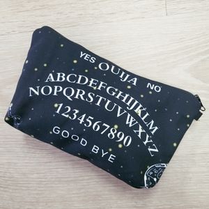 ⭐️ 5/$25 Ouiji Makeup Bag Black Cosmetic Case New